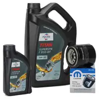 6L FUCHS Motoröl TITAN SuperSyn F Eco-DT 5W30 + ORIGINAL MOPAR Ölfilter K05281090AB