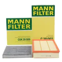 MANN Innenraumfilter + Luftfilter AUDI RS3 8V 8Y RSQ3 F3 TTRS VW Passat B8 2.0 TDI 4motion