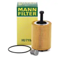 MANN HU719/7x Ölfilter + Schraube AUDI CHRYSLER DODGE FORD JEEP SEAT SKODA VW