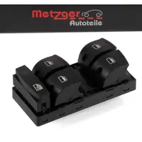 METZGER Schalter Fensterheber fahrerseitig AUDI A3 8P A8 C6 Q7 vorne links 4F0959851F 5PR