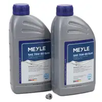 2L 2 Liter MEYLE Getriebeöl 75W80 Synt API GL-5 + Schraube für VAG DSG DQ200