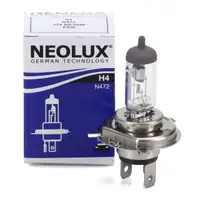 1x NEOLUX N472 Glühlampe Halogenlampe Scheinwerfer H4 12V 55/60W P43t