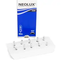 10x NEOLUX N286 Glühlampe Halogenlampe Glassockellampe W1,2W 12V 1,2W W2x4.6d