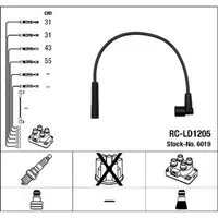 NGK 6019 RC-LD1205 Zündkabelsatz LADA Niva (2121 2131) Nova (2105 2104) 1700 2121-3717080