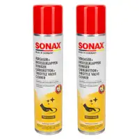 2x 400ml SONAX 04883000 Ventil Reiniger Drosselklappenreiniger + Vergaserreiniger