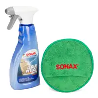 SONAX 02547410 XTREME Aktions Set Lederpflegemilch Lederpflege + Microfaser PflegePad