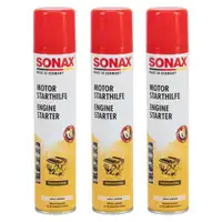 3x 200ml SONAX 312141 Motor Starthilfe Starpilot Starthilfespray Starterspray