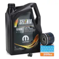 5L SELENIA DIGITEK PURE ENERGY 0W-30 Motoröl + PURFLUX Ölfilter FIAT 500X 334 Tipo 1.0 1.3