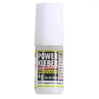 PETEC 93404 Power Kleber Sekundenklebstoff Sekundenkleber Pinsel-Flasche 4g