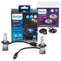 2x PHILIPS Ultinon Pro6000 H7 LED + Adapter BMW F20 MERCEDES W176 Astra J VW Golf 7 Polo 5