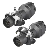 PROPLUS Adapter Anhängerstecker Steckdose 24V 15-polig auf 12V 13-polig Nur für LED