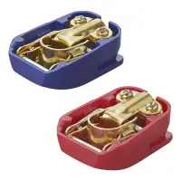 2x PROPLUS QUICK-Power Batteriepolklemme Schnellverbinder Polklemme Klemme ROT / BLAU