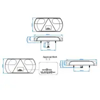 PROPLUS LED Rückleuchte Heckleuchte 6 Funktionen IP67 PKW Anhänger Wohnwagen rechts