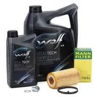 6L WOLF VITALTECH 0W30 V Motoröl + MANN Ölfilter VOLVO S40 S60 S80 V40 V50 V60 V70 XC60