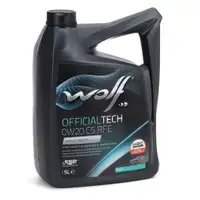 5L 5 Liter WOLF OFFICIALTECH 0W20 C5 RFE Motoröl Öl ACEA C5 Renault RN17FE