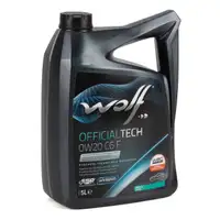 5L 5 Liter WOLF OFFICIALTECH 0W20 C6 F Motoröl MB 229.71 JAGUAR LAND ROVER STJLR.03.506