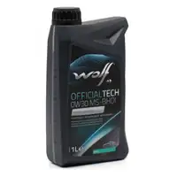 1L 1 Liter WOLF OFFICIALTECH 0W30 MS-BHDI Motoröl Öl PSA B71 2312 Fiat 9.55535-DS1/GS1