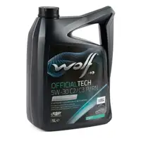 5L 5 Liter WOLF OFFICIALTECH 5W30 C2/C3 P/RN Motoröl MB 229.51/52 PSA B7 2290 Renault RN17