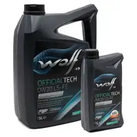 6L 6 Liter WOLF OFFICIALTECH 0W20 LS-FE Motoröl Öl MB 229.71 BMW Longlife-17FE+