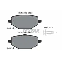 TEXTAR Bremsscheiben + Bremsbeläge RENAULT Captur E-Tech (HF_) bis 07.2021 hinten