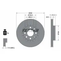 TEXTAR 92056503 Bremsscheiben Satz OPEL Astra F Corsa B Tigra A Vectra A vorne