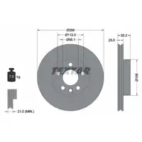 TEXTAR 92074203 Bremsscheiben Satz VW Sharan 7M SEAT Alhambra 7V FORD Galaxy vorne