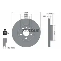 TEXTAR 92088003 Bremsscheiben Satz CITROEN Evasion Jumpy 1 FIAT PEUGEOT 806 Expert vorne