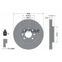 TEXTAR 92039203 Bremsscheiben Satz OPEL Astra F Calibra A Kadett E Vectra A B vorne