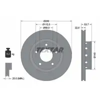 TEXTAR 92176803 Bremsscheiben Satz VW Passat B5.5 4motion 1KW AUDI A6 S6 C5 quattro hinten