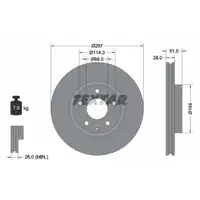 TEXTAR 92257405 Bremsscheiben Satz MAZDA 6 (GJ, GL) bis 02.2019 CX-5 (KE, GH) vorne