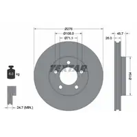 TEXTAR 92270403 Bremsscheiben Satz FORD Windstar (A3) 3.0 V6 bis 10.1997 vorne