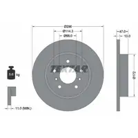 TEXTAR Bremsscheiben + Bremsbeläge RENAULT Captur E-Tech (HF_) bis 07.2021 hinten