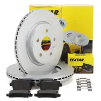 TEXTAR Bremsscheiben + Bremsbeläge OPEL Insignia A 17/18 Zoll SAAB 9-5 (YS3G) hinten