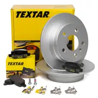 TEXTAR Bremsscheiben + Beläge MERCEDES A-Klasse W169 B-Klasse W245 hinten