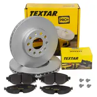 TEXTAR Bremsscheiben + Bremsbeläge VW Golf 7 T-Roc Caddy 4 SKODA Karoq vorne