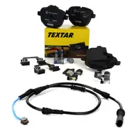 TEXTAR 2456101 Bremsbeläge + Warnkontaktsensor BMW 5er F10 Limo 520-535i 518-530d hinten