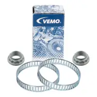 2x VEMO ABS Sensorring + Achsmutter BMW E81/82/87/88 3er E46 E90/91/92/93 Z4 E85 hinten