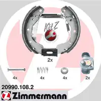 ZIMMERMANN Bremsbacken + Radbremszylinder Satz OPEL Astra F bis Fgst. R2500000