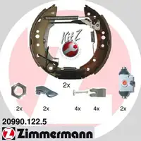 ZIMMERMANN KIT Z Bremsbacken + Radbremszylinder Satz CITROEN C2 C3 PEUGEOT 1007 hinten