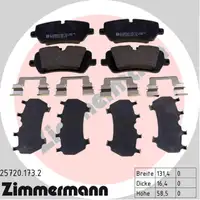 ZIMMERMANN Bremsscheiben + Beläge + Sensor LAND ROVER Range Rover 4 / Sport 2 hinten