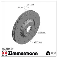 Zimmermann FORMULA Z Bremsscheiben + Beläge + Sensor AUDI A6 (C8) A7 (4K) A8 (4N) vorne