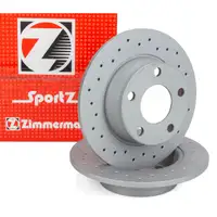 Zimmermann SPORT Bremsscheiben für AUDI A6 (4B C5) quattro PR-Nr. 0N5 hinten