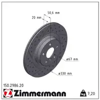 ZIMMERMANN Bremsscheiben + Bremsbeläge + Sensor BMW 2er F44 218i M235i 216-220d hinten