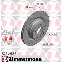 Zimmermann SPORT Bremsscheiben + Beläge + Wako BMW 1er F20 F21 F22 F30-34 F32-36 hinten