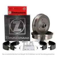 ZIMMERMANN Bremstrommeln + Bremsbacken VW Polo 6 T-Cross AUDI A1 Sportback (GBA) hinten