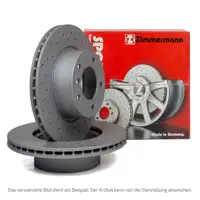 Zimmermann SPORT Bremsscheiben Satz TOYOTA Rav 4 V (_A5_, _H5_) 2.0 2.5 Hybrid hinten