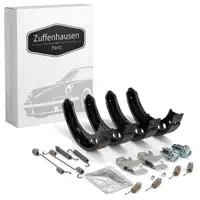 Bremsbacken + Zubehör Satz für PORSCHE 911 3.3 / SC Turbo 300/301/330 PS hinten