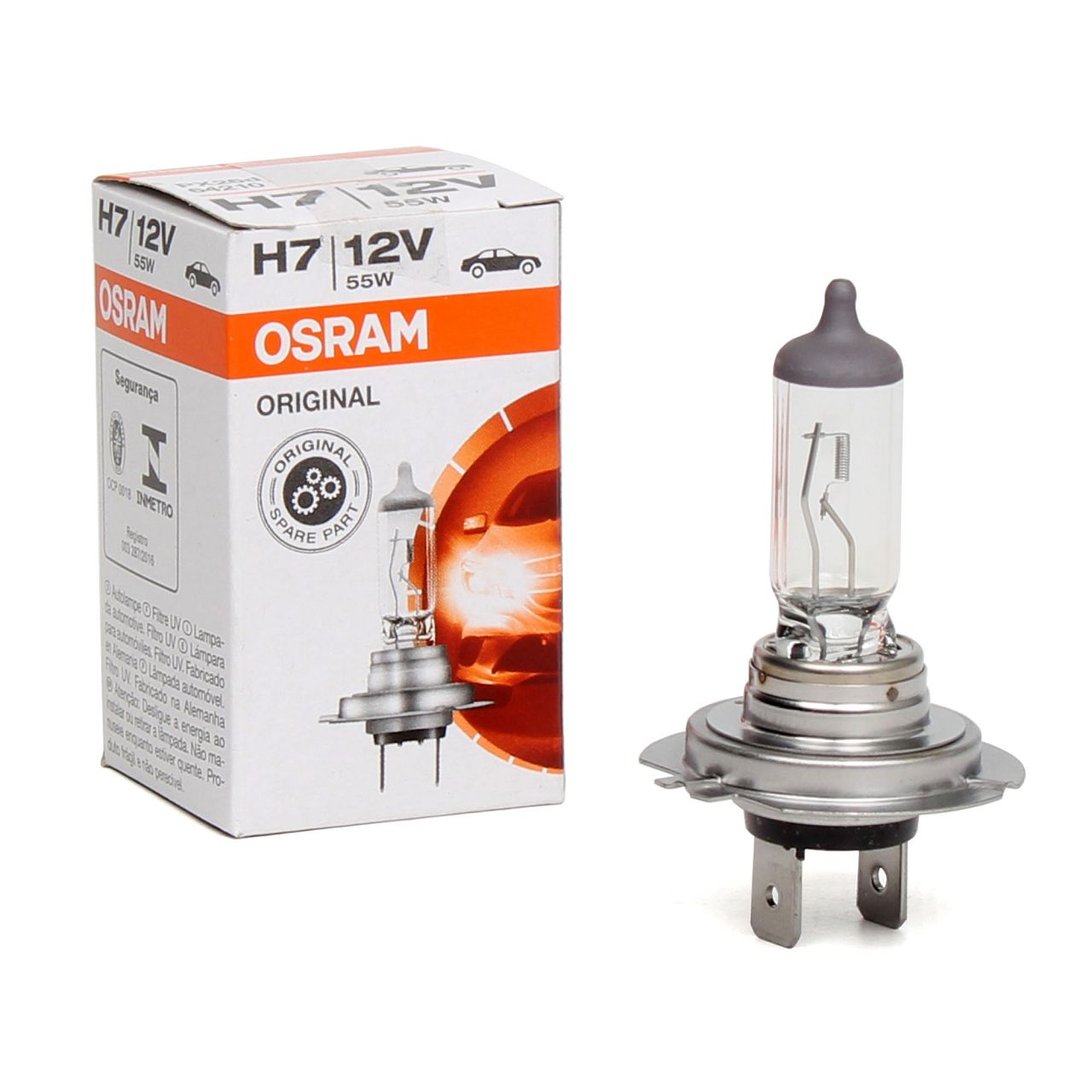 Halogen Bulb H7 Osram Night Breaker 200, 55W - 64210NB200 - Pro
