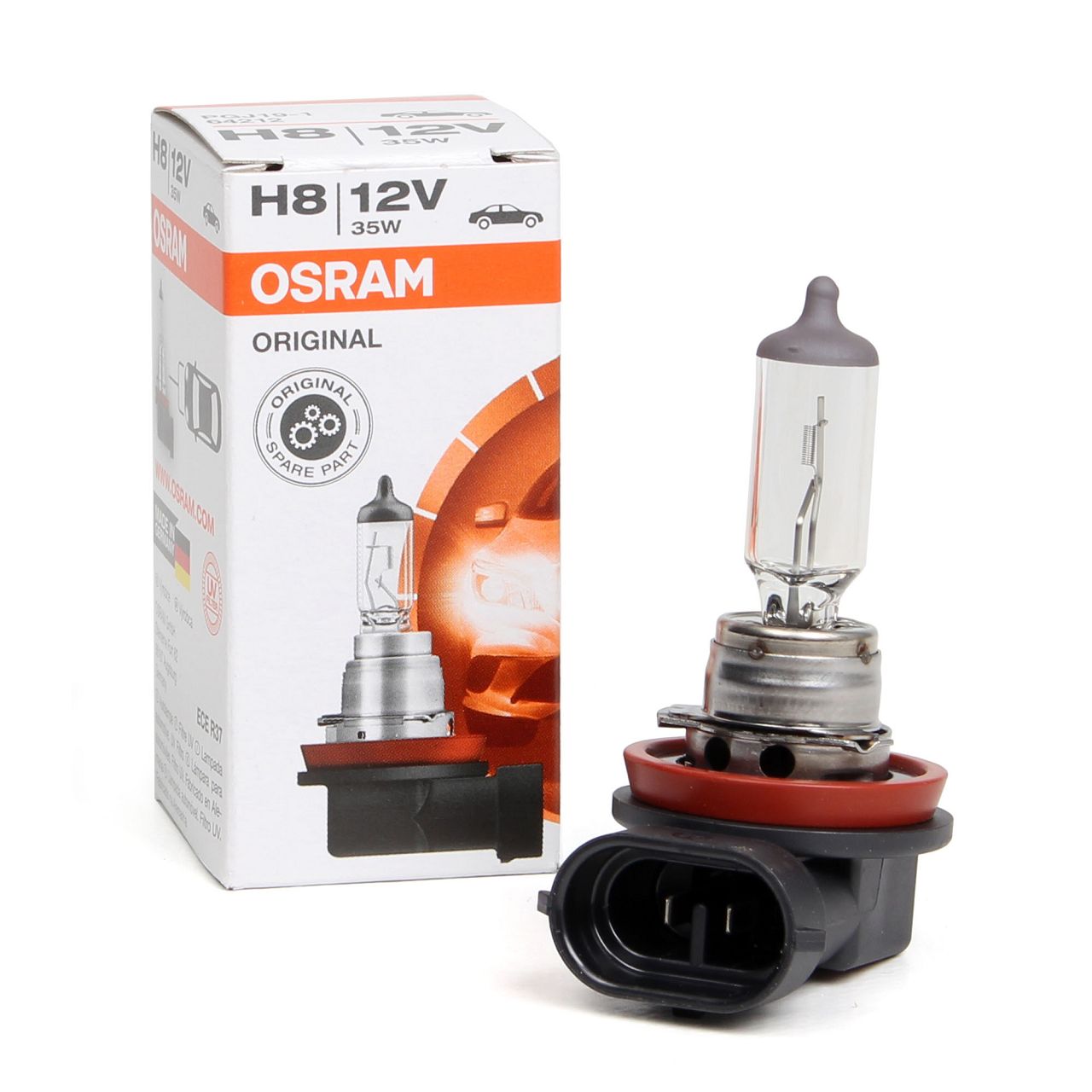 OSRAM Halogenlampe H8 ORIGINAL LINE 12V 35W PGJ19-1 64212