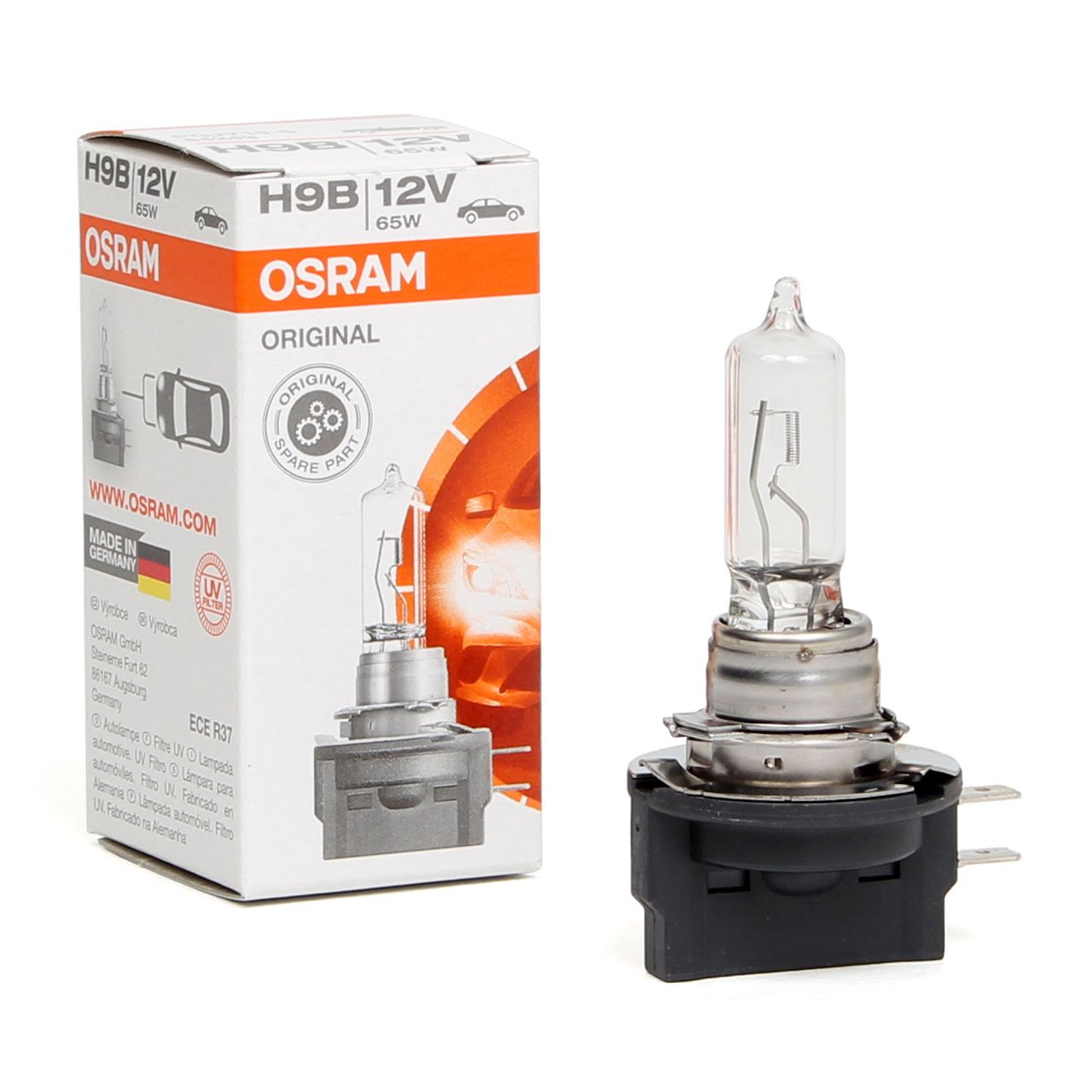 OSRAM Halogenlampe H9B ORIGINAL LINE 12V 65W PGJY-5 64243